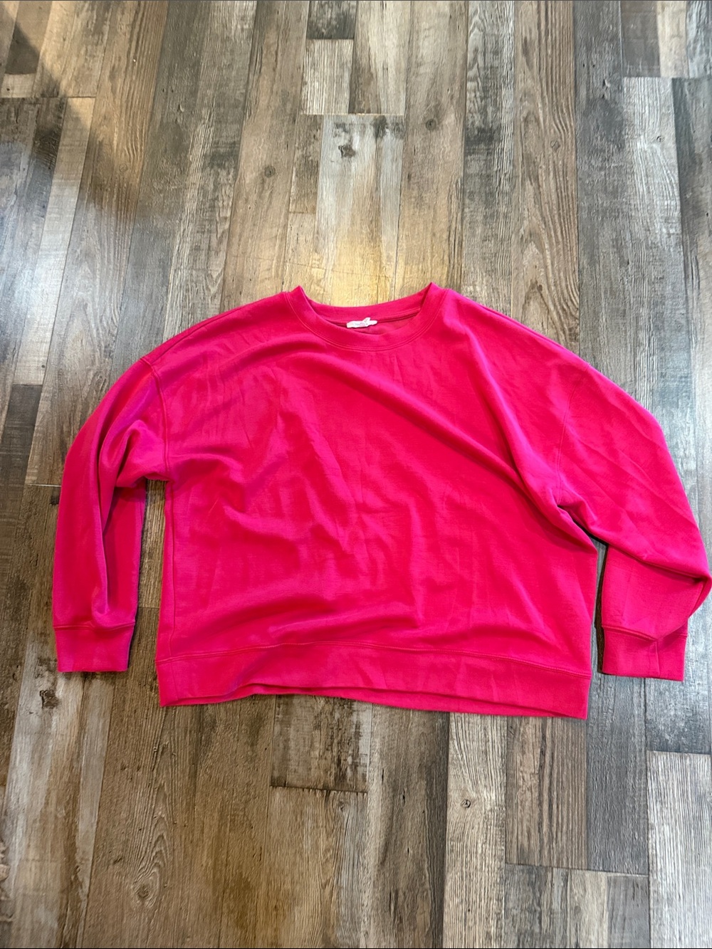 Maurices Bright Pink Crewneck Sweatshirt butter soft - sz xxl